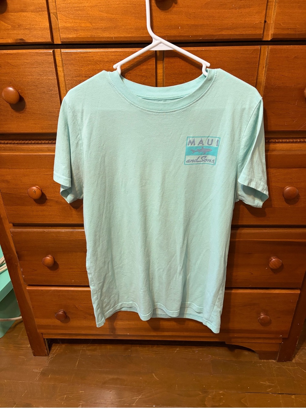 Maui and Sons Light Aqua Short Sleeve Surf Tee